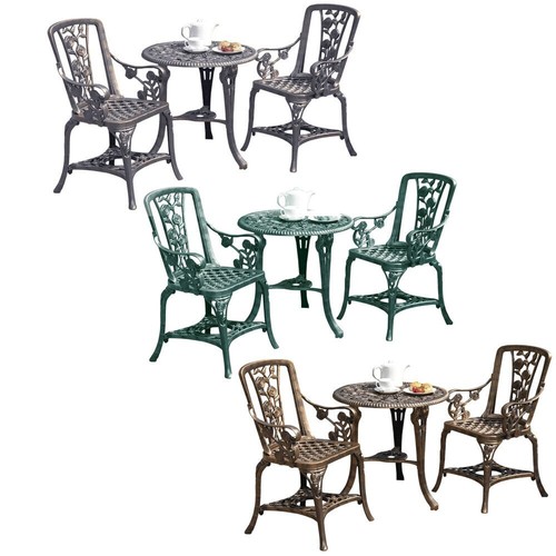 3pc garden bistro set chairs - bistro,