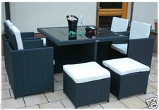 RATTAN GARDEN FURNITURE SET