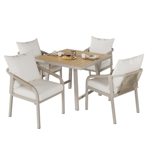Seater metal garden dining - 4,