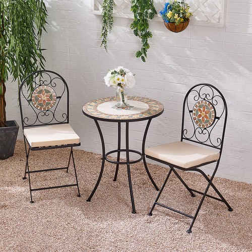 Mosaic bistro set garden table - mosaic,