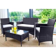 RATTAN GARDEN FURNITURE SET 4