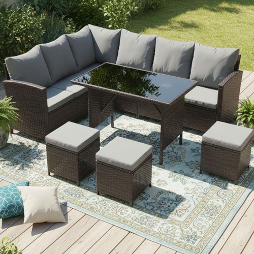 Garden rattan furniture set - rattan,