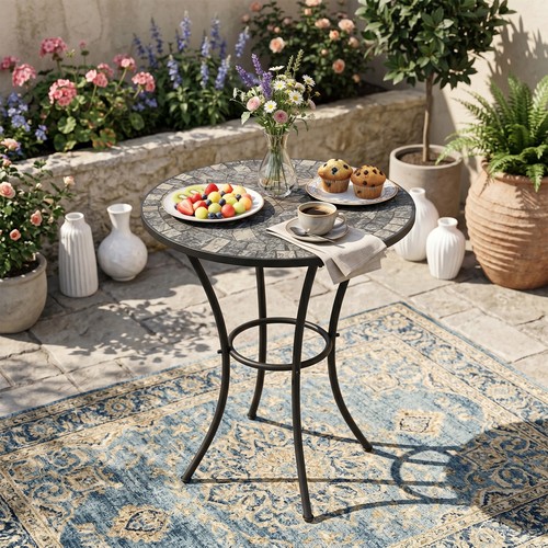 24inch mosaic table - mosaic,