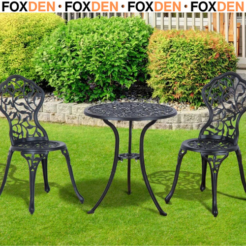 Piece aluminum bistro garden - 3,