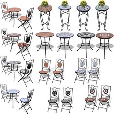Metal Mosaic Bistro Set