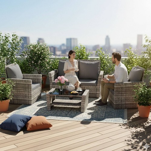 Rattan furniture set - rattan,