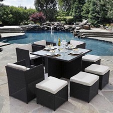 CUBE RATTAN GARDEN FURNITURE