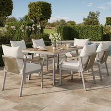 7 Piece Garden Dining Set, 6