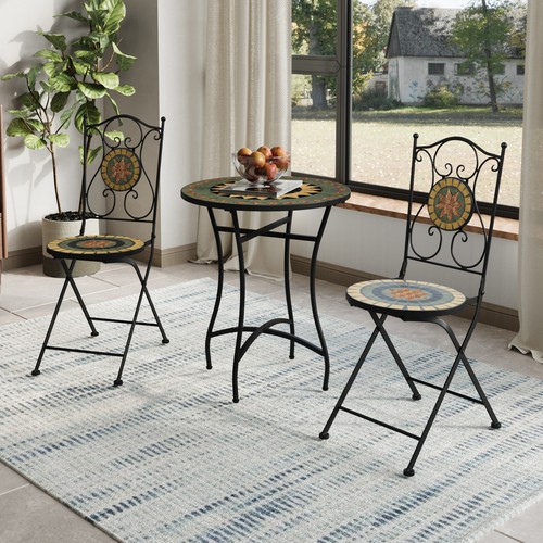 Outdoor mosaic bistro - mosaic, set